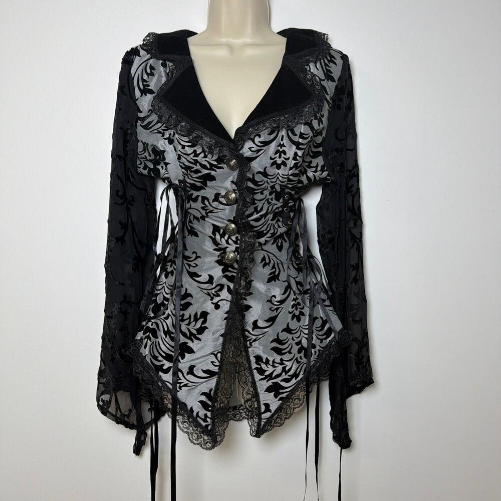 Vintage Cykxtees The Creative Brand Corset Sheer Lace Corset NWT